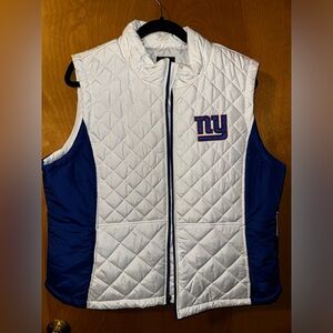 NFL New York Giants Womens Blue and White Vest- XXL NWT